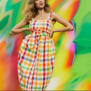 CHRISTOPHER JOHN ROGERS Color Checker Dress NWT